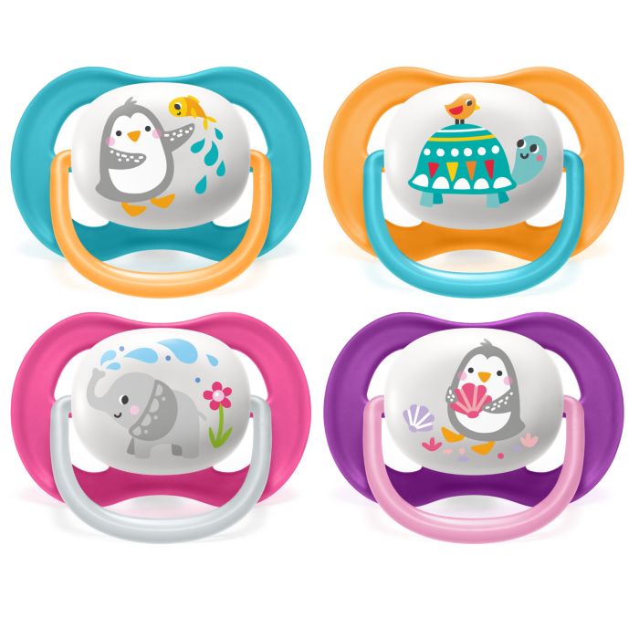 Philips Avent Ultra Air Soother 6-18m Animals 2pk Mixed