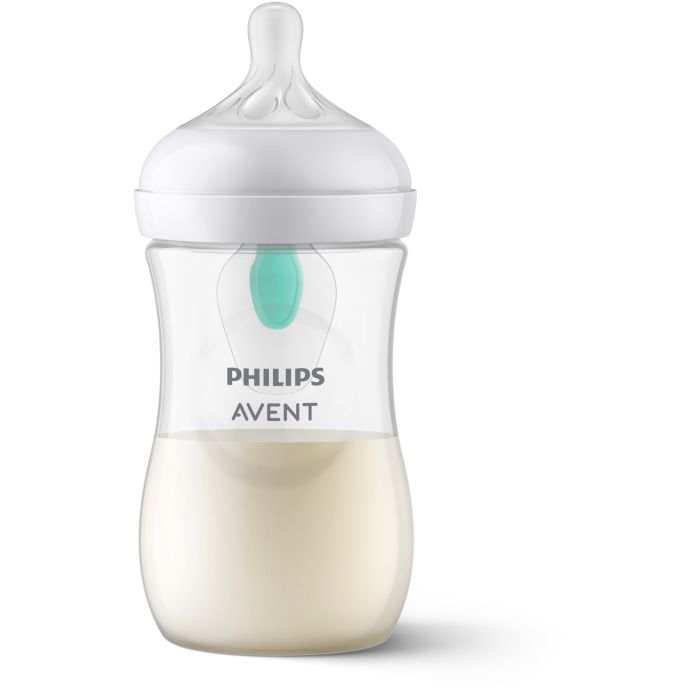 Philips Avent Natural Response Bottle with AirFree Vent, 260ml, 1-pack Clear