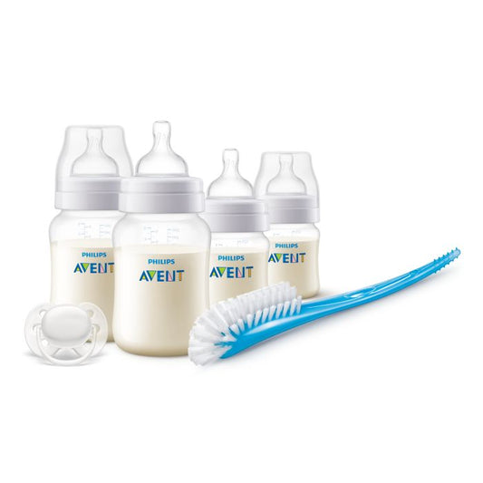 Philips Avent Anti-Colic Baby Bottle Starter Set,  Clear