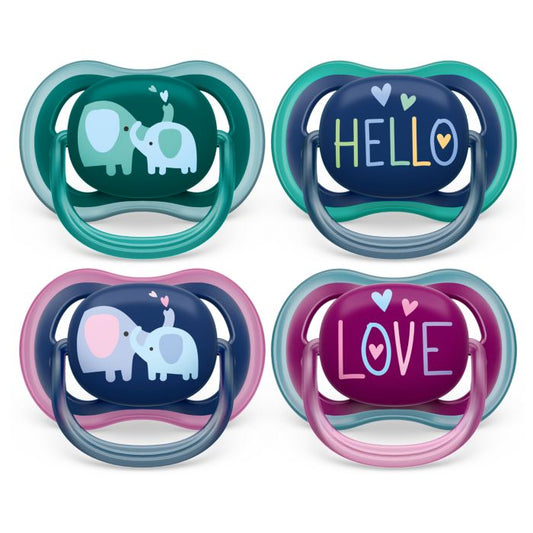Philips Avent Ultra Air Soother, 18+ months, Deco, Mixed, 2-pack  Mixed