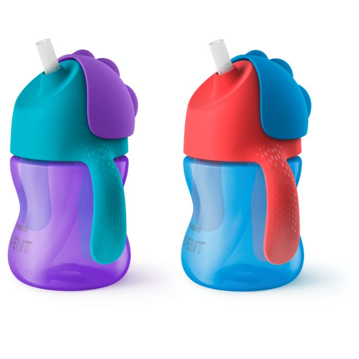 Philips Avent Bendy Straw Cup with Handles, 200ml  Mixed
