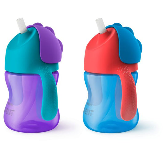 Philips Avent Bendy Straw Cup with Handles, 200ml  Mixed