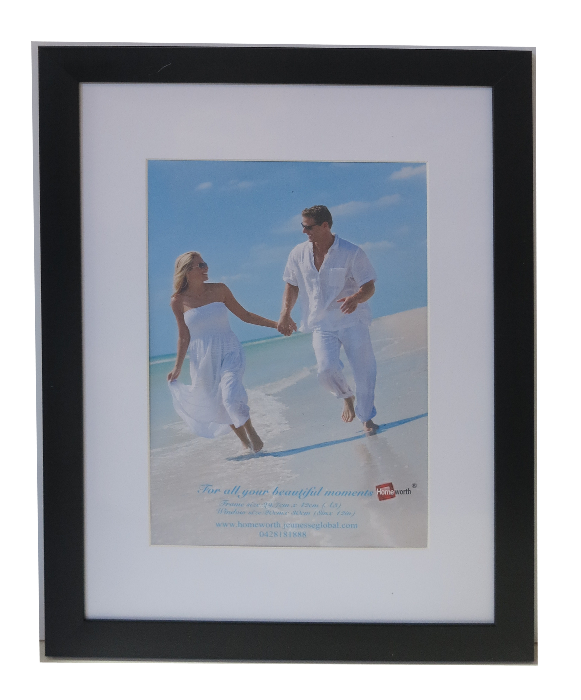 Homeworth Photo Frames - Certificate Series without Mat Border - White, Black or Timber - A4 A3 A2 4X6 5X7 8X10 11X14 12X16 16X20 20X24 24X36 - Babyworth