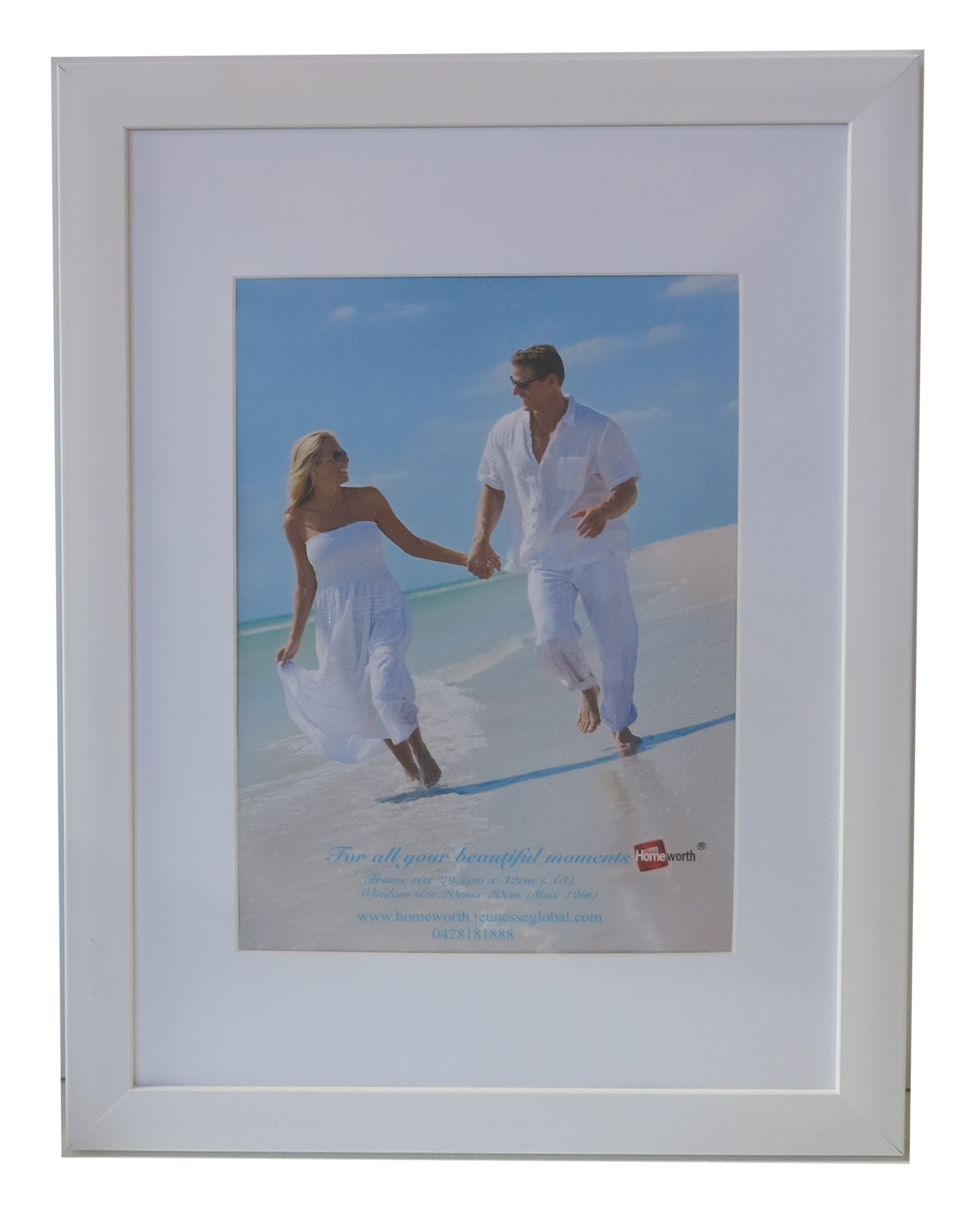 Homeworth Photo Frames - Certificate Series without Mat Border - White, Black or Timber - A4 A3 A2 4X6 5X7 8X10 11X14 12X16 16X20 20X24 24X36 - Babyworth